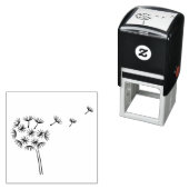 Dandelion Blume Parachutes Permastempel (Beispiel)