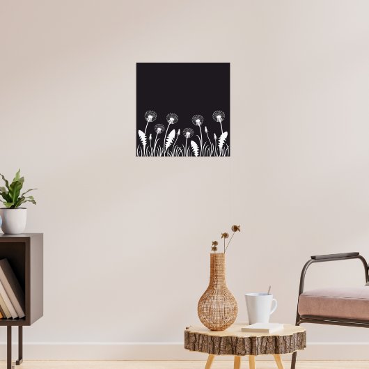 Dandelion-Blume Poster (Wohnzimmer 3)