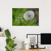 Dandelion-Blume Poster (Heimbüro)