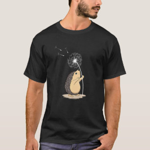 Dandelion Blume Print Lucky Charm Igel T-Shirt