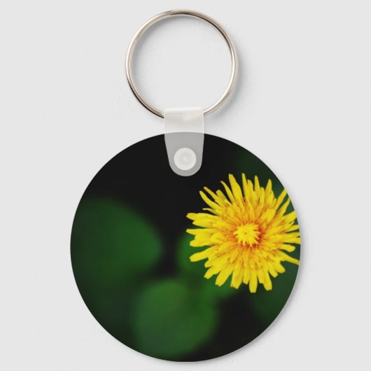 Dandelion-Blume Schlüsselanhänger (Vorderseite)