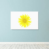 Dandelion-Blume (Taraxacum officinale), ein Kompos Leinwanddruck (Insitu (Holzboden))