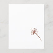 Dandelion Blume Terracotta Indie Budget wir tun Flyer (Hinten)