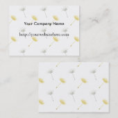 Dandelion-Blume Visitenkarte (Vorne/Hinten)