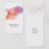 Dandelion-Blume Visitenkarte (Vorne/Hinten)