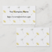 Dandelion-Blume Visitenkarte (Vorne/Hinten)