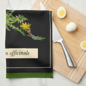 Dandelion botanical geschirrtuch (Viertel Falte)