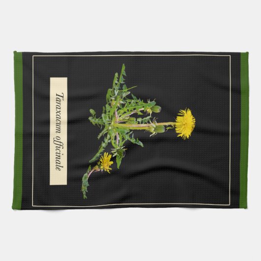 Dandelion botanical geschirrtuch (Horizontal)