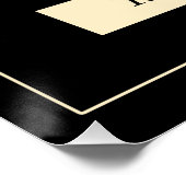 Dandelion botanisches Glossy Poster (Ecke)