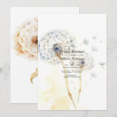 Dandelion Brautparty Einladung (Vorne/Hinten)