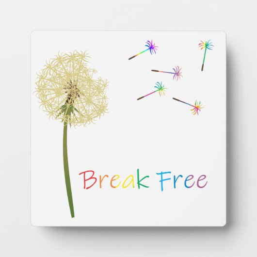 Dandelion Break Free Fotoplatte (Vorderseite)