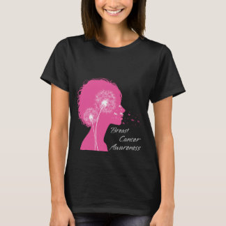Dandelion Brustkrebs Bewusstsein Pink Ribbon Gesch T-Shirt