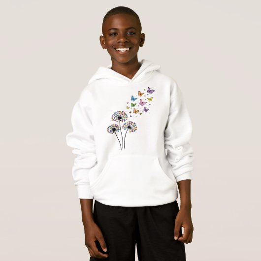 Dandelion butterfly flow hoodie (Vorne ganz)