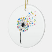 Dandelion butterfly flow keramik ornament (Links)