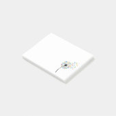 Dandelion butterfly flow post-it klebezettel (angewinkelt)