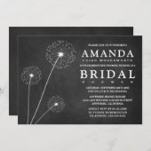 Dandelion Chalkboard Bridal Dusche Einladungen (Vorne/Hinten)