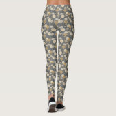 Dandelion Clock Pattern Leggings (Rückseite)