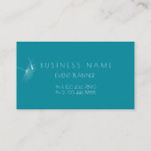 Dandelion Confetti Blue Aquamarin Red Therapist Visitenkarte (Rückseite)