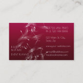 Dandelion Confetti Rubin Pastel Ombre Event Planne Visitenkarte (Rückseite)