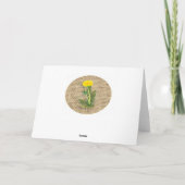 Dandelion Dankeschön Karte (Rückseite)