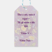 Dandelion Delight Geschenkanhänger (Rückseite)