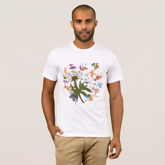 Dandelion Dragon Blume, Dragon Lover unisex T-Shirt (Vorne ganz)