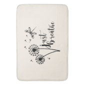 Dandelion Dragonfly Atmen Sie einfach ein Badematte (Vorderseite Vertikal)