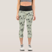 Dandelion Dragonfly Atmen Sie einfach ein Capri Leggings (Vorderseite)