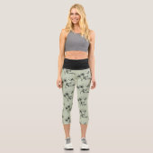Dandelion Dragonfly Atmen Sie einfach ein Capri Leggings (Vorderseite)