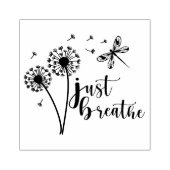 Dandelion Dragonfly Atmen Sie einfach ein Gummistempel (Prägung)