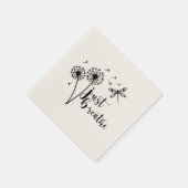 Dandelion Dragonfly Atmen Sie einfach ein Serviette (Ecke)
