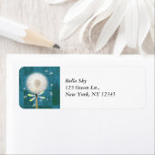 Dandelion Dragonfly rustikal blauer Stallholz (Insitu)