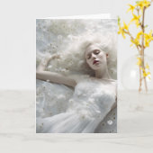 Dandelion Dreaming Woman Karte (Gelbe Blume)