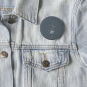 Dandelion-Ermutigung-Design grau Button (Beispiel)