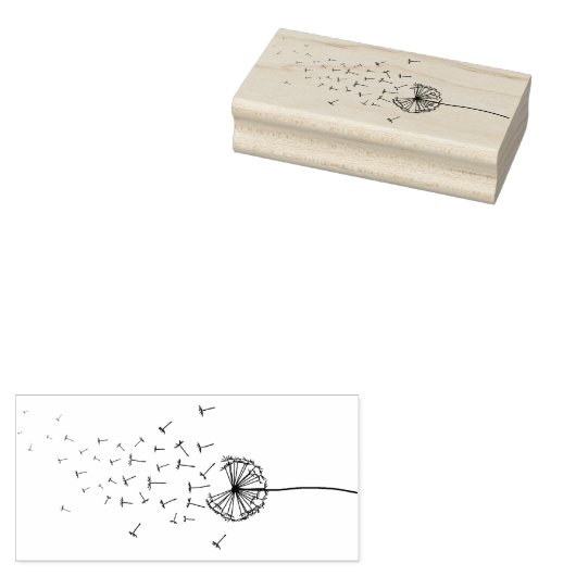 Dandelion-Ermutigung Gummistempel (Stempel)