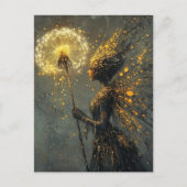 Dandelion Fairy Fantasy Postkarte (Vorderseite)