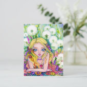 Dandelion Fairy Kingdom - Postcard Postkarte (Stehend Vorderseite)