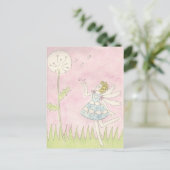 Dandelion Fairy Postkarte (Stehend Vorderseite)