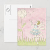 Dandelion Fairy Postkarte (Vorne/Hinten)