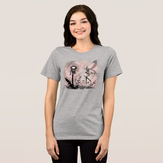 Dandelion Fairy Tri-Blend Shirt (Vorderseite voll)