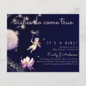 Dandelion Fairy Wishings Come True Baby Dusche (Vorderseite)