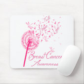 Dandelion Faith Hope Liebe Brustkrebs Bewusstsein Mousepad (Mit Mouse)