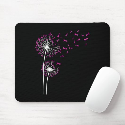 Dandelion Faith Hope Liebe Brustkrebs Bewusstsein Mousepad (Mit Mouse)