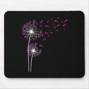 Dandelion Faith Hope Liebe Brustkrebs Bewusstsein Mousepad