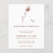 Dandelion Fall Budget Terracotta Indie Botanical Flyer (Vorne)