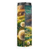 Dandelion Field Golden Hour Glow Thermosbecher (Rückseite)