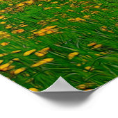 Dandelion Field Poster (Ecke)