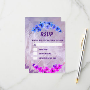 Dandelion Floral Elegante Landschaft RSVP Karte