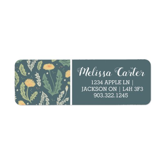 Dandelion Floral Weed Muster (Vorne)