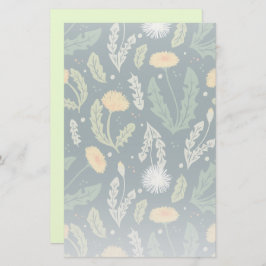 Dandelion Floral Weed Muster Briefpapier